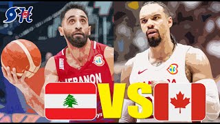 Lebanon vs Canada Basketball Live Play by Play | FIBA Basketball World Cup | #fibawc  | #winforall