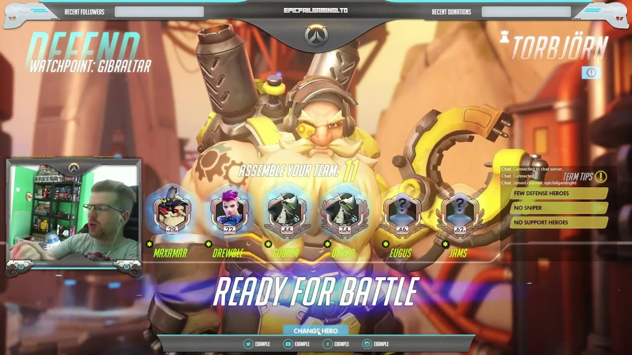 Epic Fail Gaming Live Stream - Playing Overwatch 6V6 Part 2 pvp соль