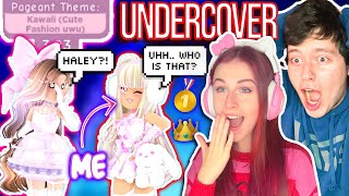 Playing SUNSET ISLAND as Youtubers UNDERCOVER... 👀 ROBLOX Royale High Challenge