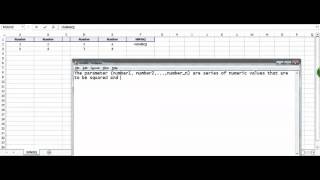 Excel SUMSQ Function - How to use SUMSQ Function