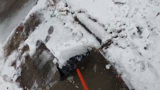 Shoveling the driveway. Jan. 25, 2023