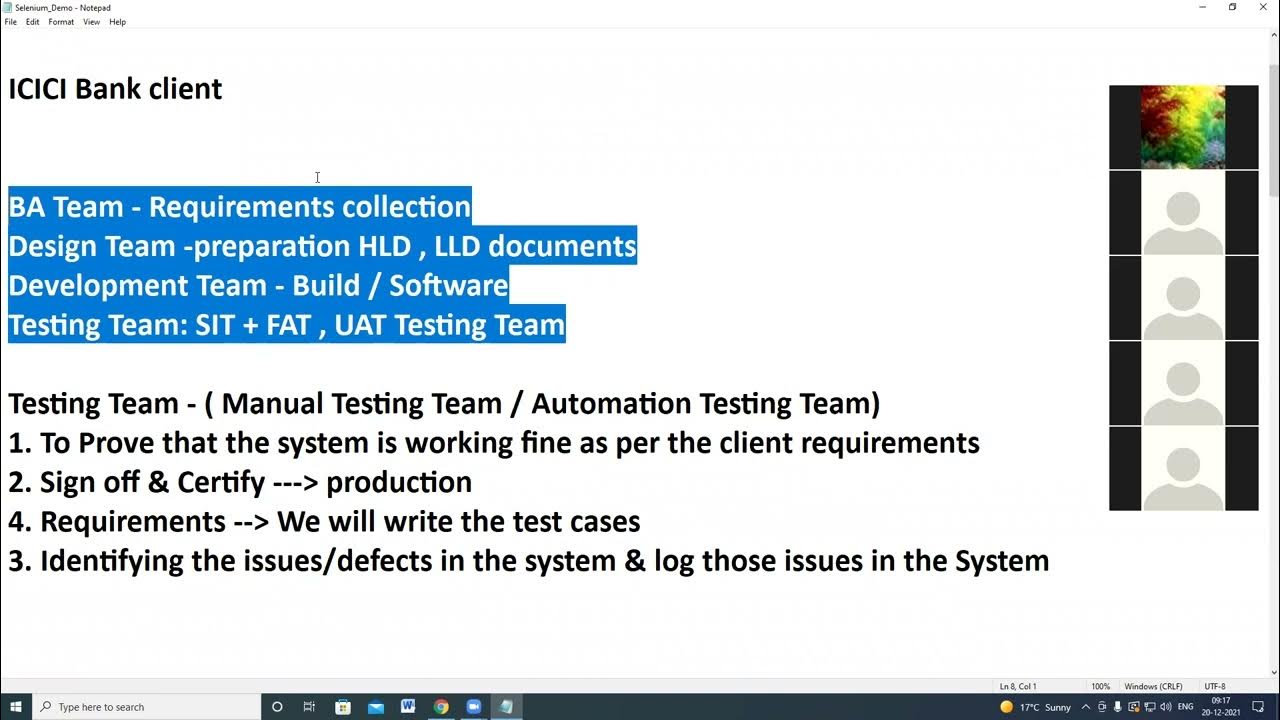 selenium java automation testing day-1 session-1 - YouTube