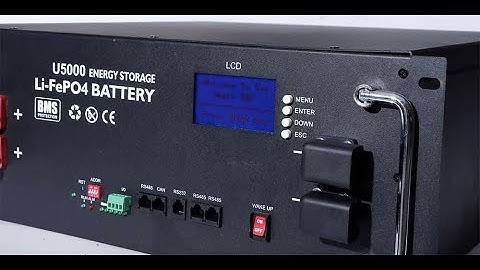 Rack mount lithium battery