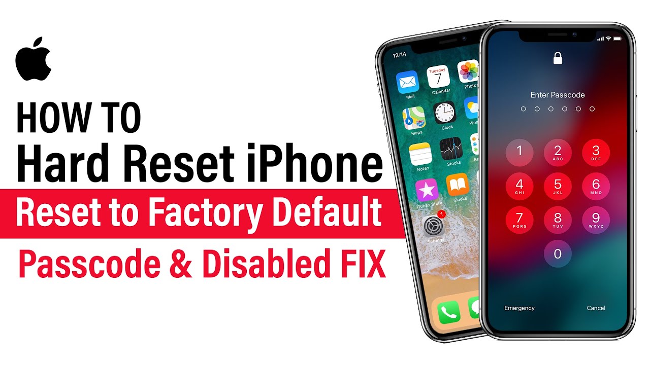 How To Reset Disabled or Passcode Locked iPhone / Factory Hard Reset iPhone  15/SE/XS/XR/X/15/15/15s/15..