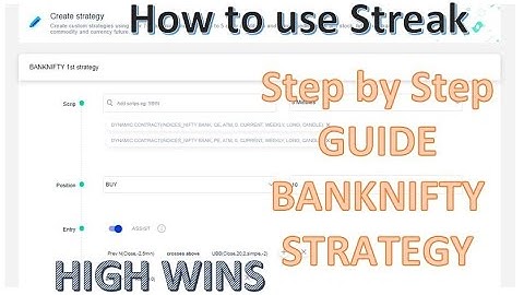 Automated Algo Trading Strategy-CE and PE Strategy BANKNIFTY-CNC-Streak Kite Zerodha-HINDI 100% WINS