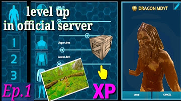 [ ARK MOBILE ] HOW TO LEVEL UP FAST 🔥 IN OFFICIAL SERVER 1 TO 99