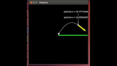 Movimiento parabólico de un proyectil con python y vpython