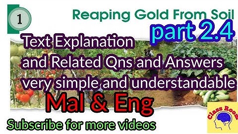 standard 7 Basic Science Unit 1 Reaping Gold from the Soil @ClassRoomsaranya