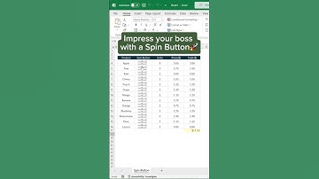 How To Add A Spin Button In Excel | #exceltips #exceltutorial  | Ankur Raksiya