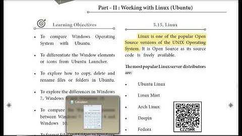 XI CS Chapter 5 Part II Working with Linux (Ubuntu)