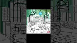 Beautiful Drawing Room / Interior Design Ideas | Coloring | Games  #beautifulart #drawing screenshot 4