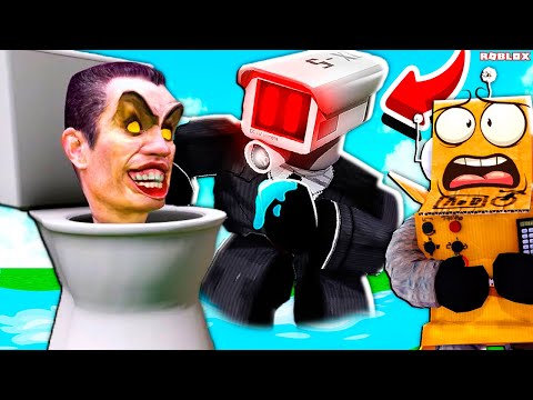 Скибиди Туалеты И Камерамены Страшная История! Нуб И Про Видео Roblox Skibidi Toilet Story