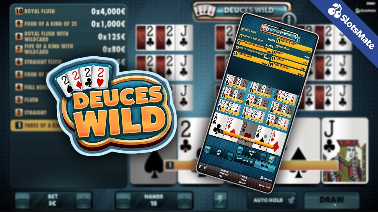 Deuces Wild Slot by Red Rake Gaming (Mobile View)