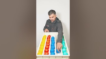 Fun & Chaos: Color Ball Sorting Challenge 🟢🔴🟡🔵 | Fun Games #game #satisfying #shorts #asmrsounds