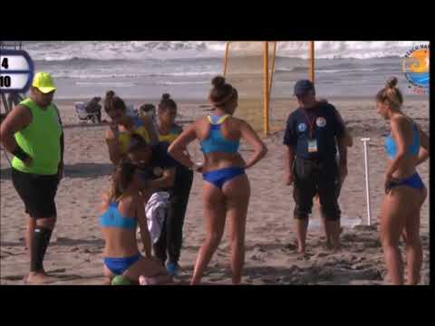 Uruguay vs Trinidad & Tobago beach handball panam 2018