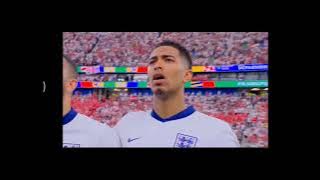 England vs Denmark National Anthem - EURO 2024