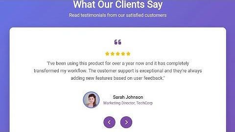 Responsive Testimonial Slider Project | HTML, CSS & JavaScript Tutorial