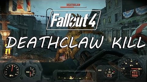 FALLOUT 4: How to kill DEATHCLAW! - Fallout 4 First boss - Gameplay Walkthrough