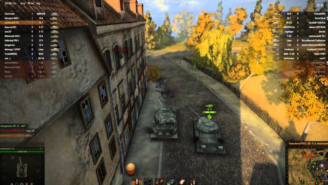 World of tanks IS7 ammo rack YouTube