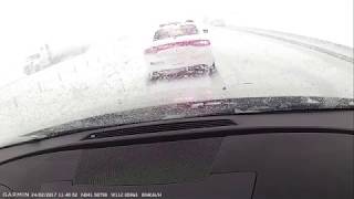 Trooper Nearly Hit in Secondary Crash