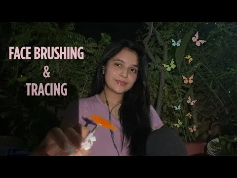 ASMR Outside | Face Brushing and Tracing Till You Fall Asleep! *Personal Attention*