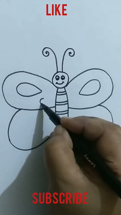 Butterfly 🦋 drawing//How to draw a butterfly 🦋 #shorts #easydrawing #drawing