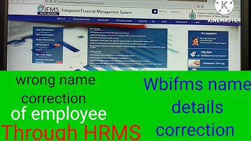 how to correct name through HRMS