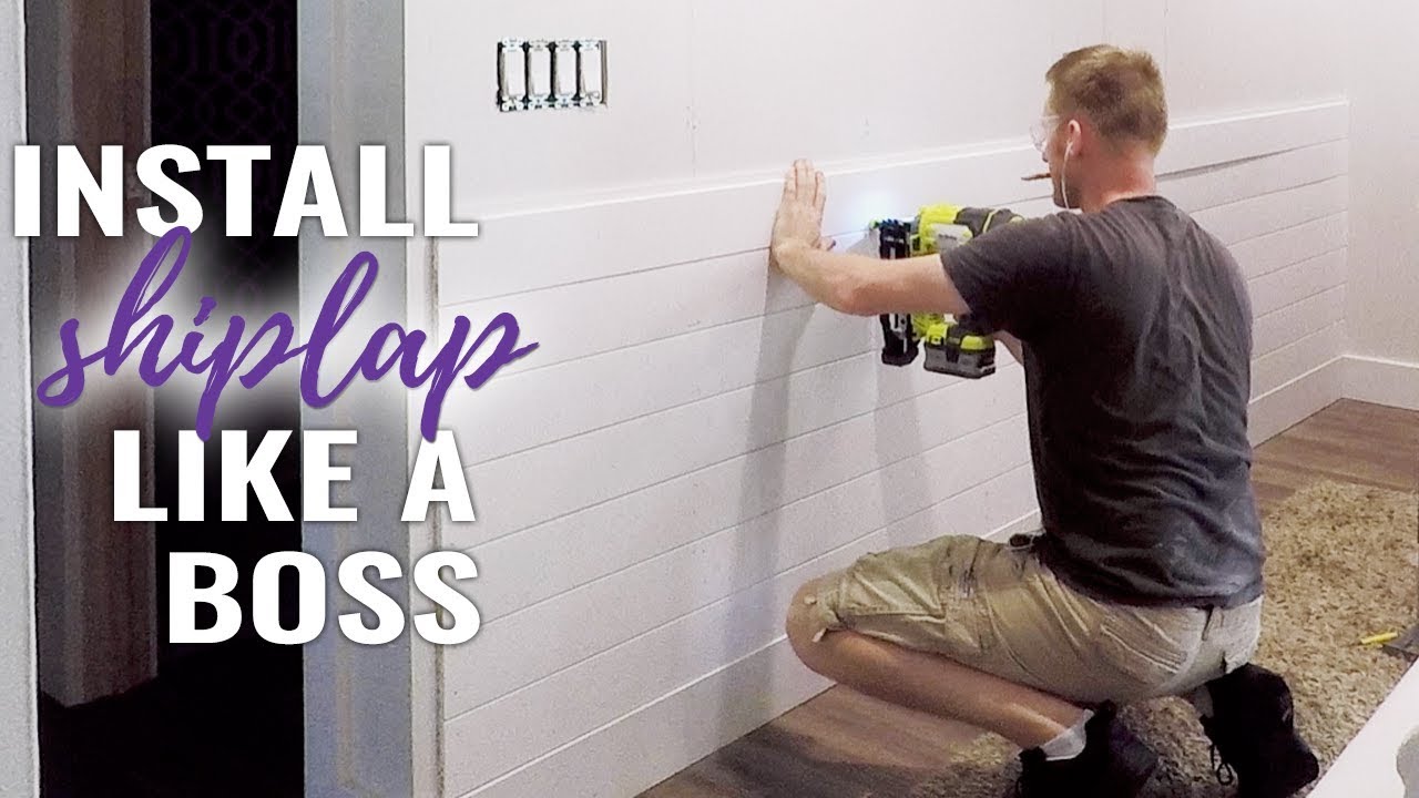 How to Install Shiplap in a Bathroom - The Home Depot