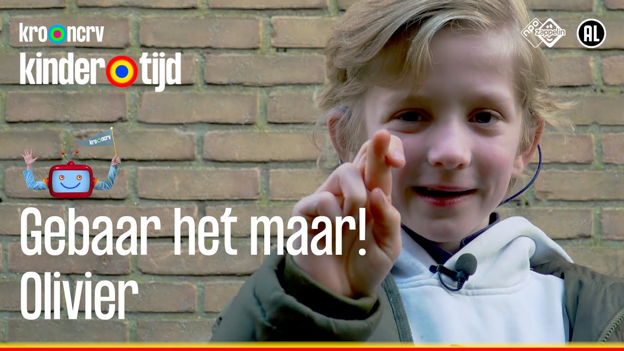 Olivier | Gebaar het maar! 🧏| Kindertijd KRO-NCRV