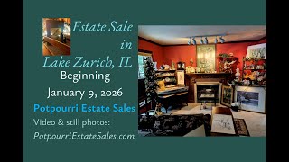 Lake Zurich, IL Estate Sale by Potpourri beginning January 9, 2026