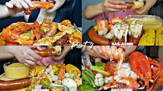 SAS-ASMR COMSUMING *SEAFOOD BOIL* PART 2