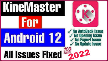 Kinemaster not Working in Android 12  & 13 Problem Solved [100% Working] kinemaster not open problem