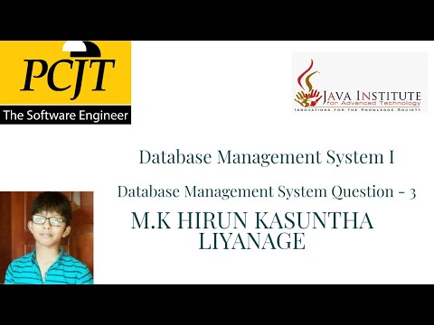 Data Base Task 03 |Create Tables Using Customized Databases | 1st Year | Java Institute