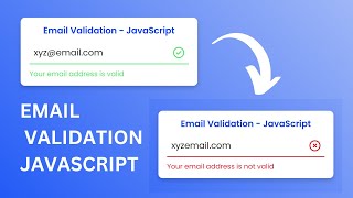 How to Validate Email Address using JavaScript