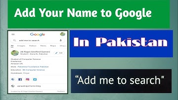 How to Add Google People Card in Pakistan | Add me to search not working 2024