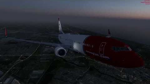 [P3D V4.4] Norwegian Air Shuttle flight from EHAM - EKCH (PMDG 738NGX))