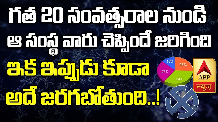 గత 20 సంవత్సరాల నుండి ఆ సంస్థ చెప్పిందే జరిగింది..! ఇప్పుడు కూడా వైసీపీ అధికారంలోకి రావడం ఖాయం