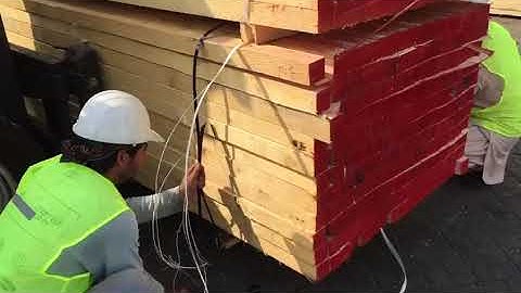 How to safely and quickly unload timber from containers ! Free education !