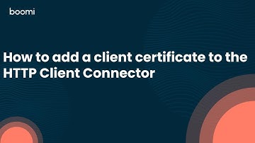 How to add a client certificate to the HTTP Client Connector