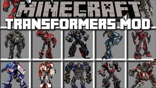 Minecraft TRANSFORMERS MOD / FIGHT AND TRANSFORM IN TO TRANSFORMERS!! Minecraft screenshot 5