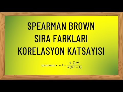 Video: Spearman ve Pearson arasındaki fark nedir?