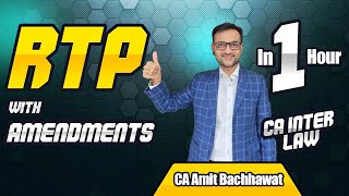 📚🔥 CA Inter Law RTP May 2025 Solved! | Marking Scheme &amp; Answer Presentation | Amit Bachhawat