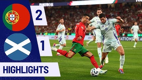 Portugal 2-1 Scotland | All Goals & Highlights | UEFA Nations League 2024 #PORSCO #SCOPOR