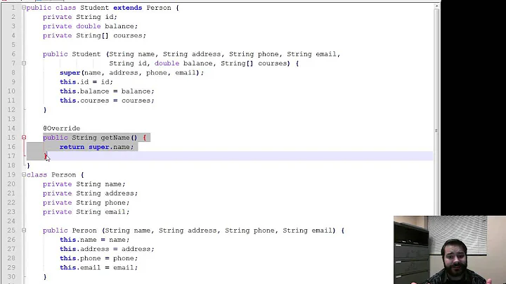 Overriding Superclass Methods in the Subclass