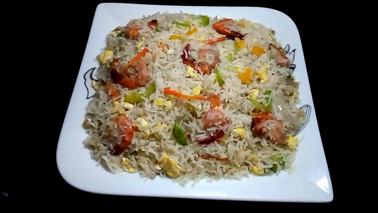 চিংড়ি ফ্রাইড রাইছ (Shrimp Fried Rice) || Bangladeshi Chinese Restaurant Style Fried Rice