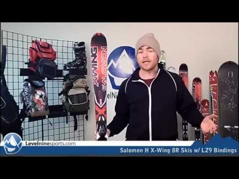 Salomon H X-Wing 8R Skis w/ LZ9 Bindings - YouTube