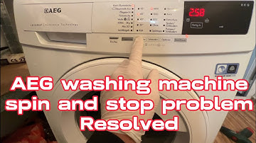 AEG washing machine spin problem resolve . Lavamat not spin the drum.