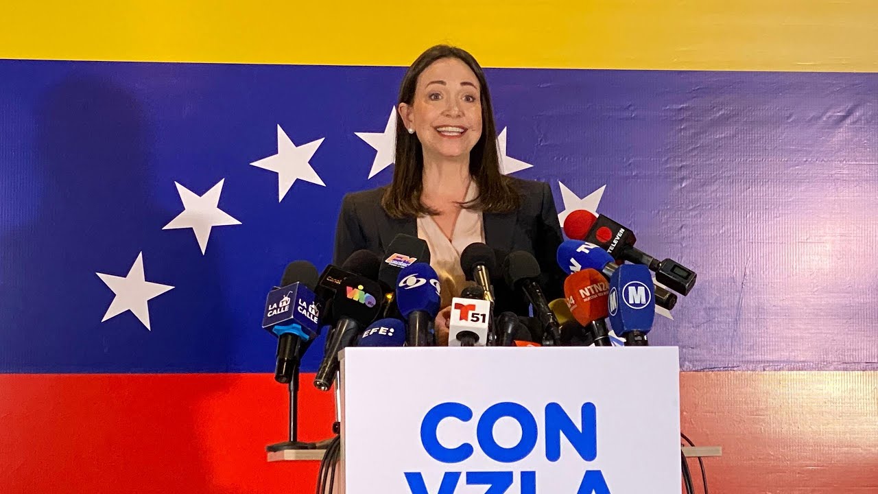 Primer discurso de María Corina Machado tras victoria del 22oct