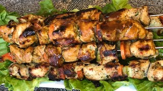 Chicken kebab with Tamarind sauce (mishkaki ya kuku na rojo la ukwaju