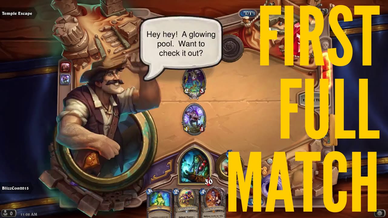 Hearthstone New Expansion The League of Explorers Adventure Full Match